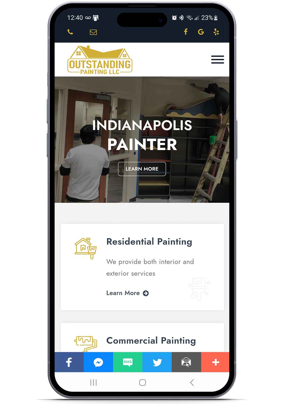 Painting Website Design