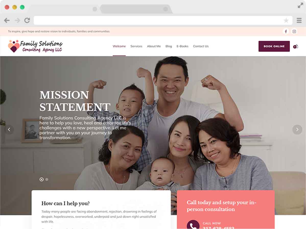 Counseling Website Design